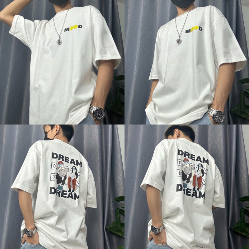 เสื้อยืดOversize cotton100%ลายDream