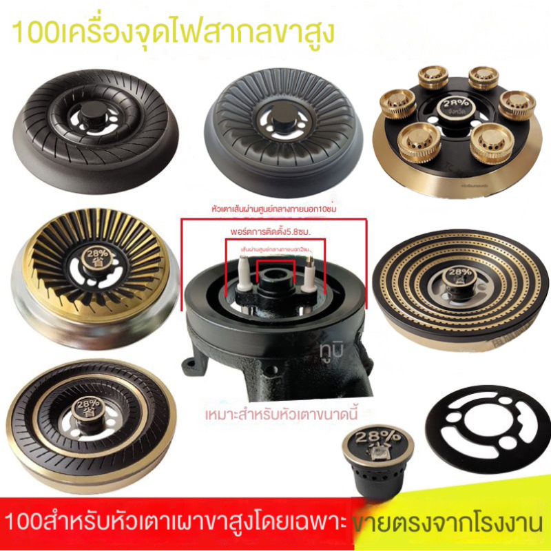 Hot Sale ฝาครอบเตาแก๊ส อุปกรณ์เสริมเตาแก๊ส ฝาครอบไฟ 100# เครื่องจ่ายไฟแบบฝัง หัวเตา ฝาครอบไฟ เหล็ก ทองแดง ฝาครอบแก๊ส