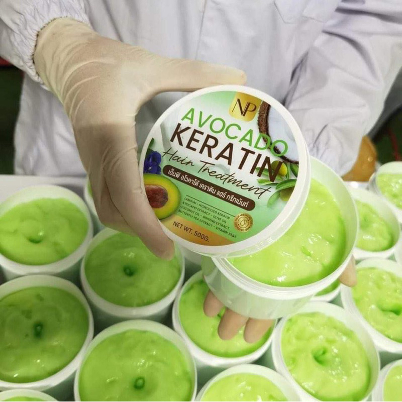 ทรีทเม้นท์สูตร อะโวคาโด้ แถมฟรีเคราตินเซรั่ม 1 ขวด เร่งผมยาว บำรุงผมเสีย