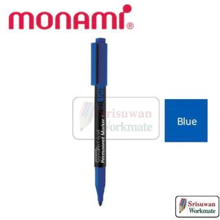 แยกด้าม 1 ด้าม Monami 128 Sigmaflo liquid permanent marker หัว Fine 1.0 mm. ปากกามาร์คเกอร์ถาวร กันน้ำ น้ำเงิน ดำ แดง สี