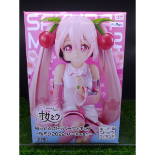 (ของแท้) ฮัตสึเนะ มิกุ ซากุระมิกุ 2022 Hatsune Miku Noodle Stopper Figure - Sakura Miku 2022