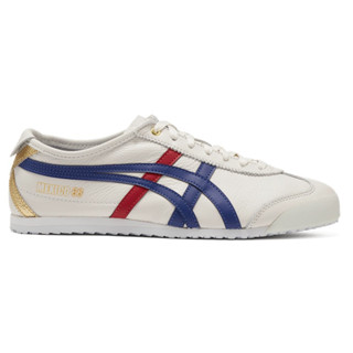 ผ่อน 0% Onitsuka Tiger Mexico 66 White/Dark Blue ของใหม่ ของแท้100% มีกล่องป้ายครบ