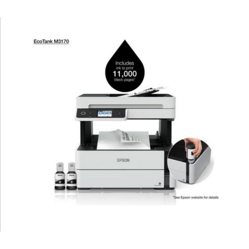 Epson M3170​ mono ecotank​ ADF+ All in one ป​ระกันศูนย์​Epson