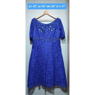 เดรส ลูกไม้ ป้าย Exclusive by ALLLADIES ไซส์ 2xl มือสอง