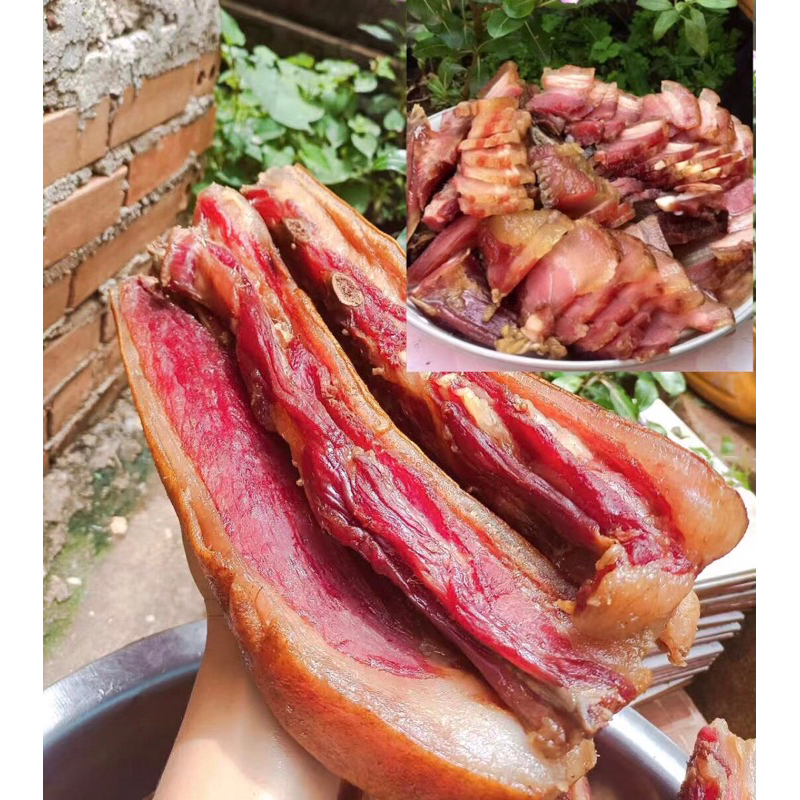 หมูน้ำค้าง แฮมยูนนาน ใส้อั่วจีนยูนาน หมูพันปี云南腊肉 云南腊肠500-1000g