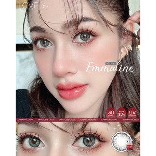 คอนแทคเลนส์ Emmaline สีเทา gray Lovelylens bigeye บิ๊กอาย