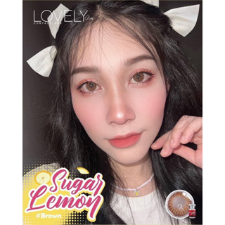 Sugar lemon สีน้ำตาล,สีเทา 🇰🇷คอนเเทคเลนส์เกาหลี 🇰🇷คอนเเทคเลนส์กรองเเสงUV bigeye brown