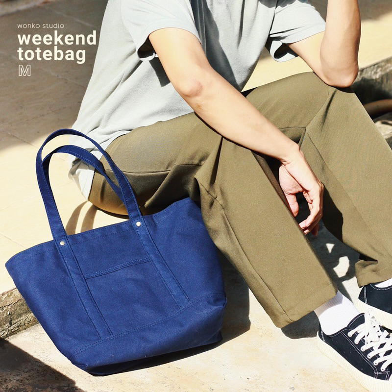 Weekend Totebag (m) กระเป๋าผ้าแคนวาส (pre-order)