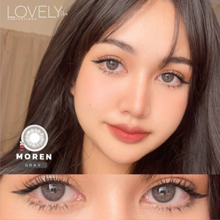 คอนแทคเลนส์ Moren สีน้ำตาล สีเทา brown gray Lovelylens bigeye บิ๊กอาย