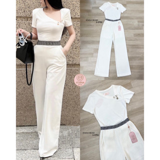 ราคาถูกที่สุด!! Athena (อธีน่า) Brand 2-0752 Set 3 ชิ้น เสื้อ+กางเกงขายาว+เข็มกลัด