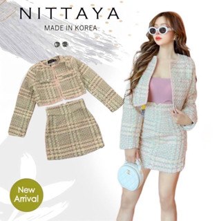 ราคาถูกที่สุด!! NITTAYA  เซตเสื้อ+เกาะอก+กระโปรง