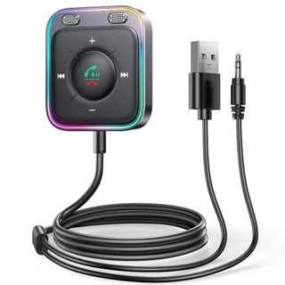 ส่งเร็ว ส่งไว JOYROOM JR-CB3 Car Bluetooth Wireless Receiver บลูทูธติดรถแบบมีสายในตัวเชื่อมต่อด้วย AUX