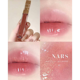 ✅พร้อมส่ง แท้💯🌈ส่งไว NARS Afterglow Lip Shine Gloss in Orgasm  ขนาด  mini 3.7 ml. No Box