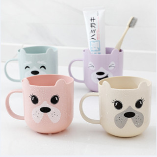 AB001 แก้วน้ำพลาสติก  พร้อมส่ง วางแปรงฟัน แก้วใส่ของอเนกประสงค์