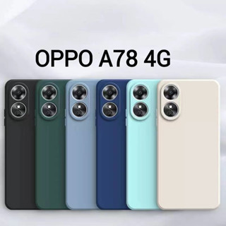 A58 4G/A78 4Gตรงรุ่น(พร้อมส่งในไทย)เคสTPU​นิ่ม​สีพาสเทลแบบคลุมกล้องOPPO A58 4G/A78 4G