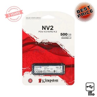 500 GB SSD M.2 PCIe 4.0 KINGSTON NV2 (SNV2S/500G)) NVMe ฮาร์ดดิส ฮาร์ดดิสก์ ประกัน 3Y