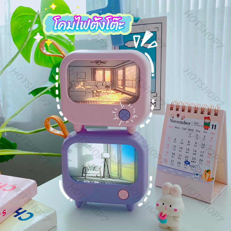 โคมไฟข้างเตียง วิทยุ LED ขนาดเล็ก สไตล์สร้างสรรค์ สําหรับตกแต่งบ้าน ห้องนอน LD35