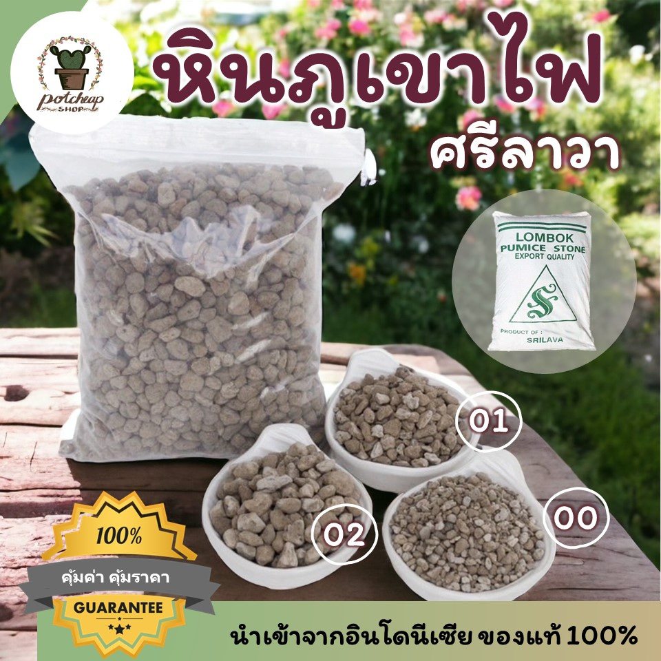 หินภูเขาไฟ หินพัมมิส หินภูเขาไฟเบอร์ 1 หินภูเขาไฟเบอร์ 2  หินภูเขาไฟเบอร์ 0 หินรองกระถาง ศรีลาวา srilava – โปรปัง