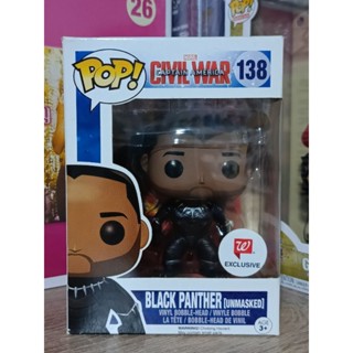 Funko Pop! : Captain America Civil War - Black Panther Unmasked [ กล่องสินค้า 8/10 ]