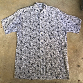 เสื้อฮาวาย Vtg.Hawaii Shirt I CING Sz.100 100% SILK