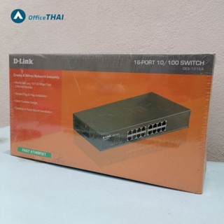 D-LINK Gigabit Switching Hub 16 Port D-LINK DGS-1016A 10 / 100 Mbps Unmanaged Ethernet