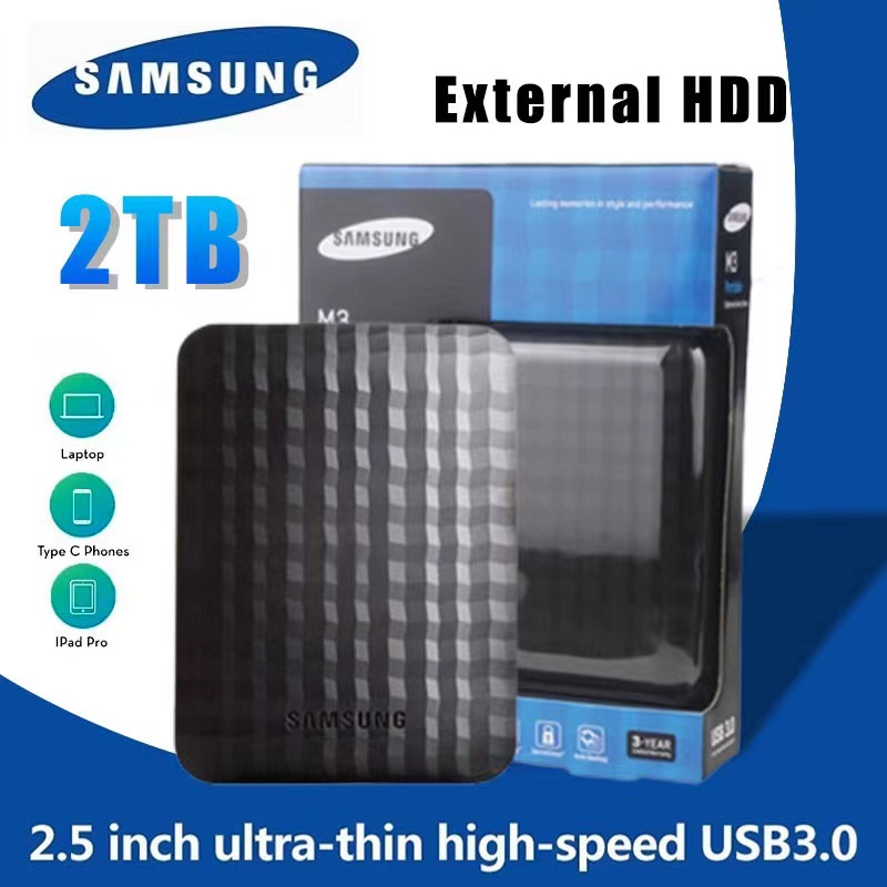 ของพร้อมส่งด่วนใน 24ชม SAMSUNG M3 1TB/2TB ฮาร์ดดิสก์ภายนอก / Hdd Eksternal / USB3.0 Hard Disk Extern
