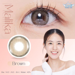 Angel Zone คอนแทคเลนส์ รุ่น Malika Brown 14.2 (รองรับสายตาปกติและค่าสายตาสั้น -0.50 ถึง -7.00)