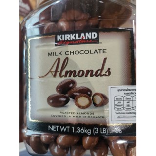 MILK CHOCOLATE ALMONDS 1.36kg / roasted almonds KIRKLAND TF