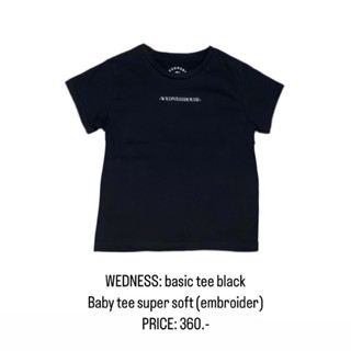 เสื้อยืด beby tee รุ่นbasic tee black