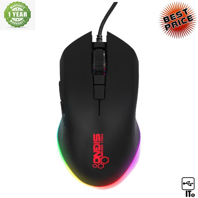 MOUSE SIGNO GM-907 CENTRO ประกัน 1Y เมาส์
