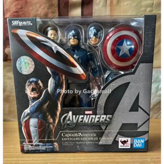 S.H Figuarts Captain America figure โมเดล กัปตันอเมริกา avenger assemble edition ver สินค้ามือ1