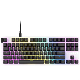 (คีย์บอร์ด) KEYBOARD NZXT FUNCTION TENKEYLESS (MATTE WHITE - GATERON RED SWITCH - RGB LED - EN)