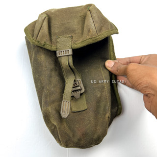 ถุงแม็กกาซีน เพ้าแม็คกระซีน Original British Army PLCE Left Ammo Pouch Olive Green กระเป๋ายุทธวิธี กระเป๋าคาดเอว