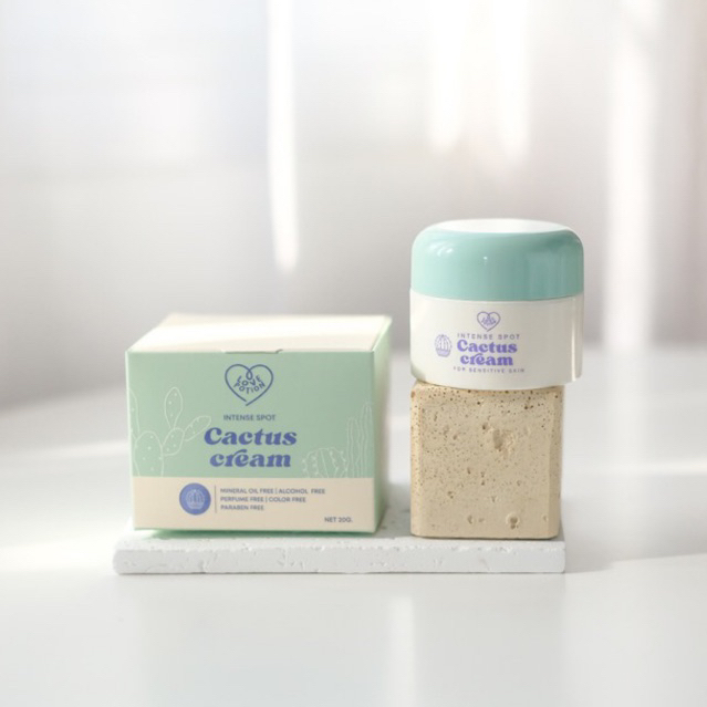 Cactus cream ครีมลดรอยสิว แถมเจลแต้มสิว