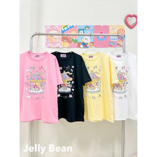 เสื้อยืดOversizeสวนสนุกม้าหมุนJellybeans