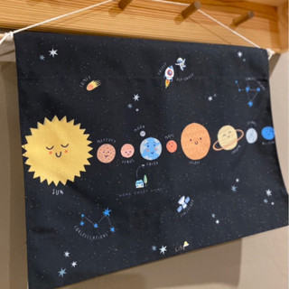 ป้ายผ้า โปสเตอร์เด็กทำจากผ้า ระบบสุริยะ (Solar System Banner)