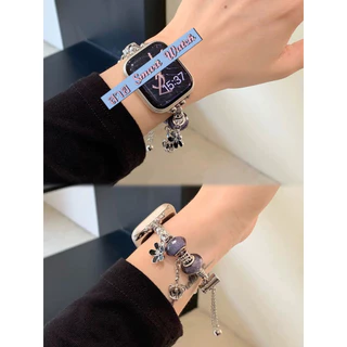 พร้อมส่ง สายนาฬิกาแบบสร้อยข้อมือ Pando ใช้ได้กับ Smart Watch 11 10 9 8 7 6 5 4 3 2 1 Se Ultra CD99 AI9 WS11mini CO10mini