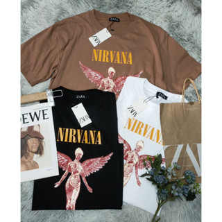 พร้อมส่ง🧸เสื้อยืดโอเวอร์ไซส์ No.23 nirvana