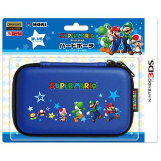 [ล้างสต๊อก] NINTENDO 3DS  : HORI SUPER MARIO HARD POUNCH CASE BLUE (ALL STAR) กระเป๋าใส่เครื่อง Nintendo 3DS ของแท้ 100%