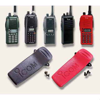 คลิปหลัง ICOM IC-V8,IC-3FGX,IC-V82,IC-F3GS,IC-F11 แถมน๊อต 2 ตัว
