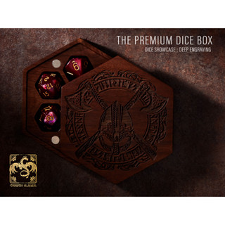 The Viking Dice Box | Premium DnD Dice Box | D&amp;D Dice Box | Dice Vault | Dice Storage Tray for MTG RPG Gaming