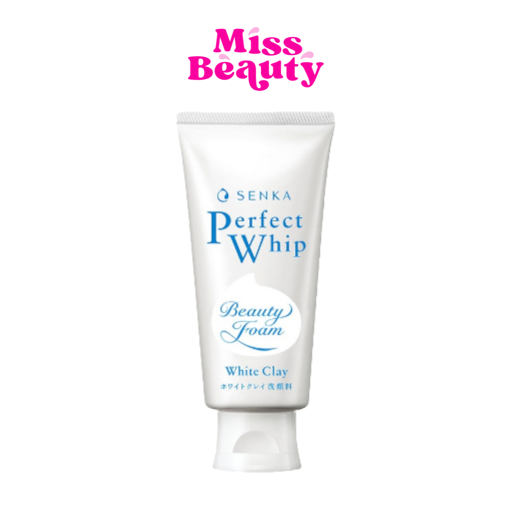 (แท้ฉลากไทย) Senka White Clay 150g เซนกะ เพอร์เฟ็ค วิป ไวท์ เคลย์ วิปโฟมล้างหน้า ให้ผิวใสนุ่ม ไม่หมอง.