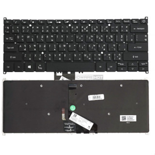 คีย์บอร์ดโน๊ตบุ๊ค KEYBOARD ACER SWIF5 SF514-52 SWIFT 3 SF314-57-38N7 TH-EN