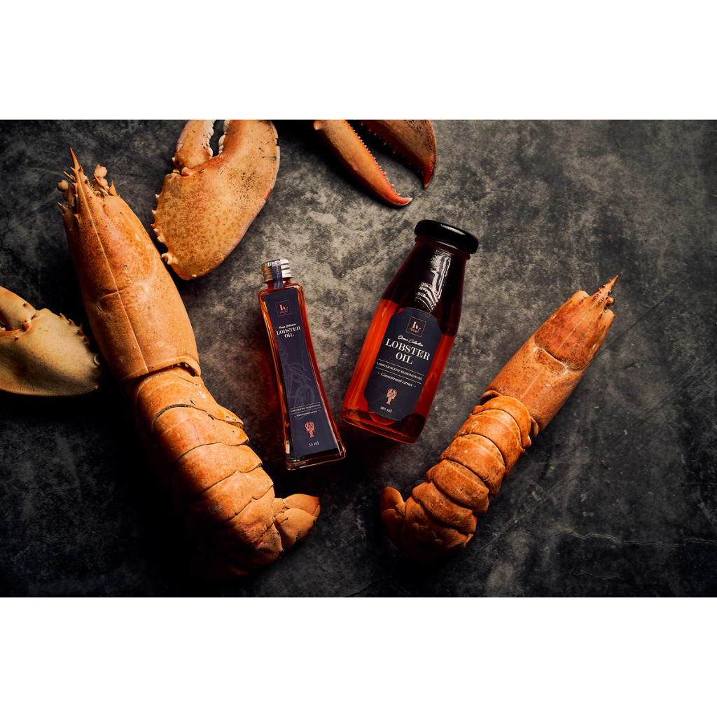 น้ำมันปรุงรสกลิ่นกุ้งล็อบสเตอร์  LOBSTER OIL (180ML / 50ML)