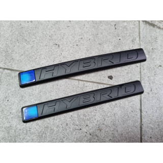 โลโก้เพจไฮบริด สีดำ ฮอนด้า แจ๊ส แอคคอร์ด BLACK HYBRID FOR HONDA JAZZ ACCORD side fender &amp; rear trunk logo badge