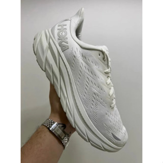 HOKA ONE ONE Bondi 8 white gentleman Woman ของแท้ 100 % style รองเท้าแตะ