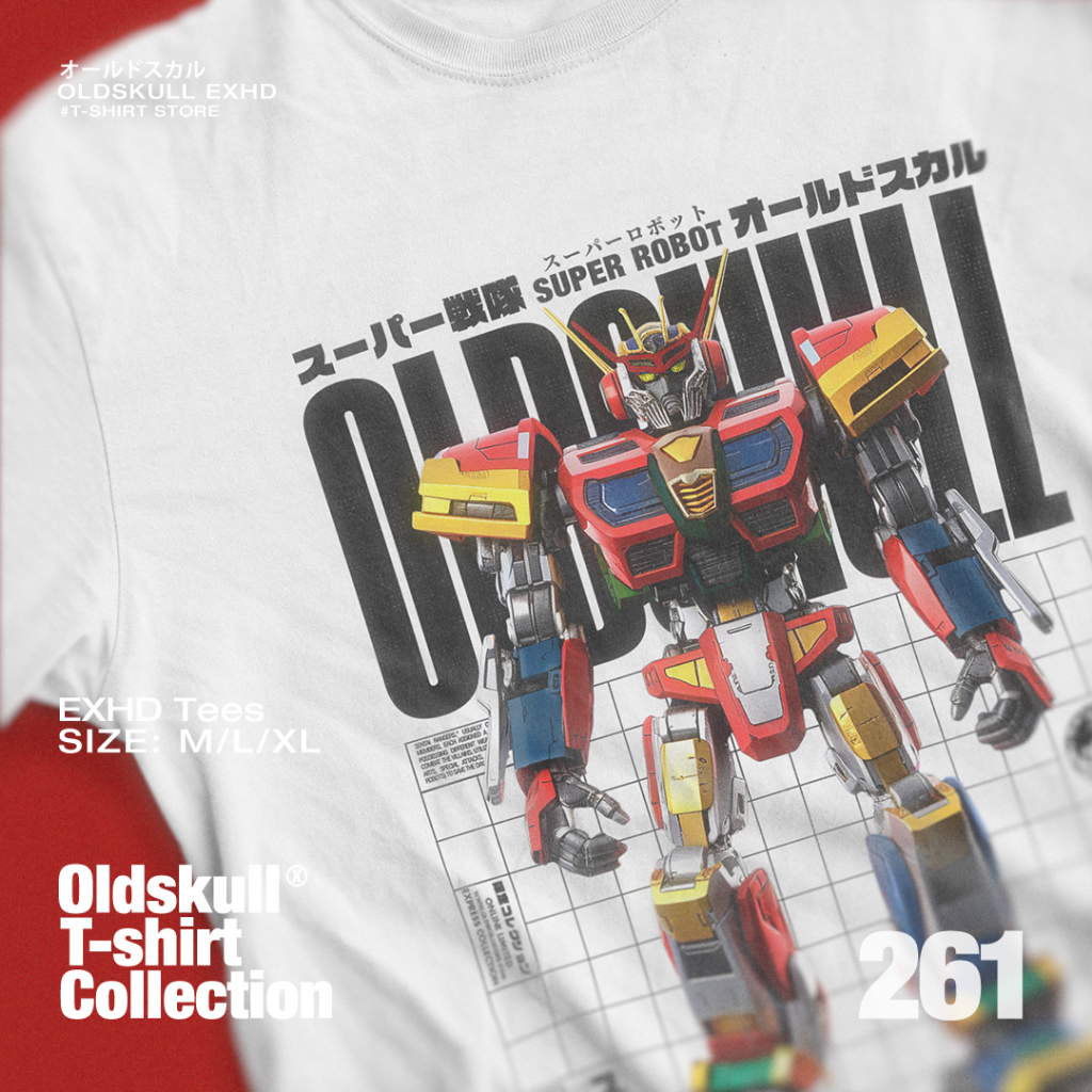 เสื้อยืดOLDSKULL EXPRESS HD No.261 ( SUPER ROBOT)