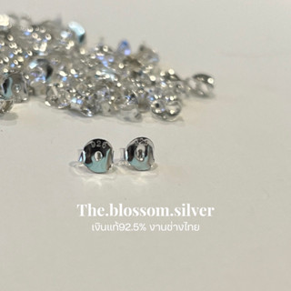 ♡The blossom silver // แป้นเงินแท้92.5% เซ็ต 3 คู่ เงินแท้92…