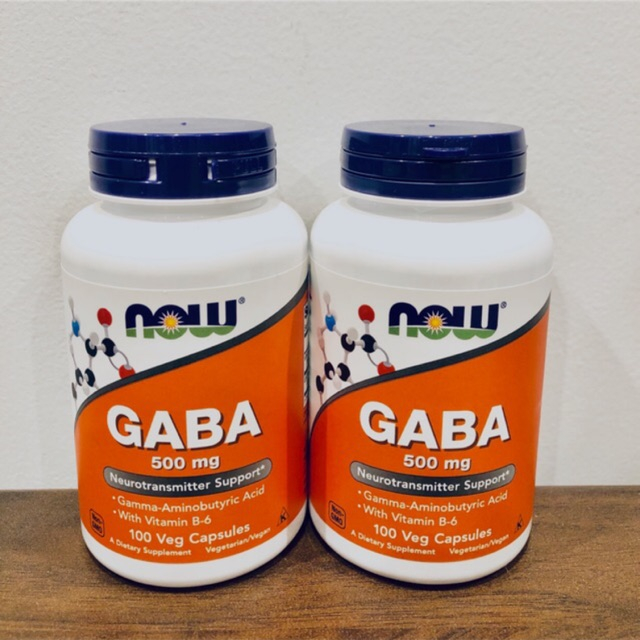 NOW Foods, GABA with Vitamin B-6, 500 mg., 100 veg. capsules