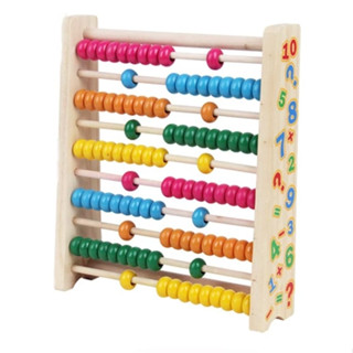 ของเล่นเสริมพัฒนาการ ของเล่นเด็กเล็ก ลูกคิดไม้ Wooden Toys 10 Row Calculating Frames AGES 3+